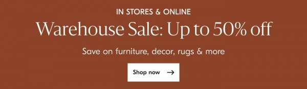 Up to 50% off sale - Shop now