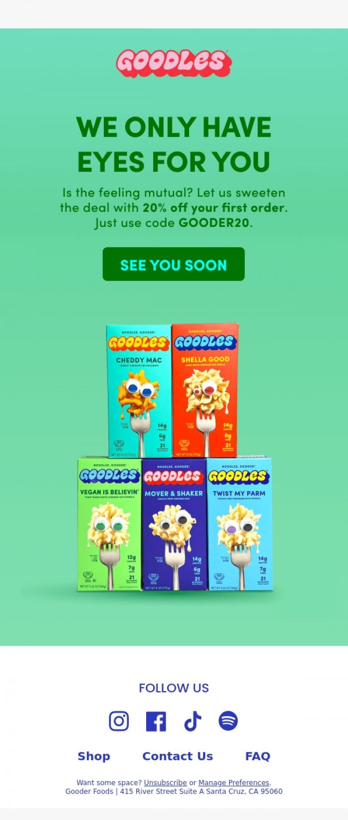 Email Design Inspiration from Team Goodles, We've been trying to catch your eye...