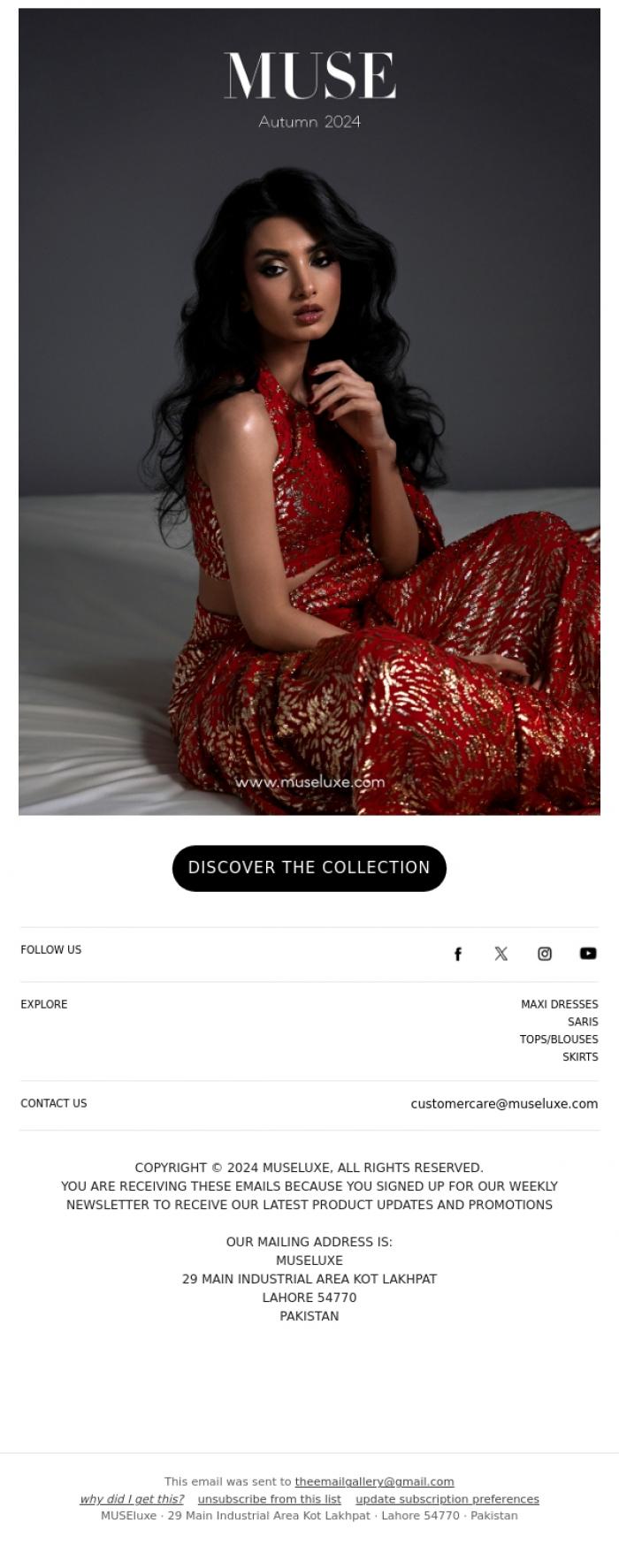 Email Design Inspiration from MUSE, Muse Autumn&nbsp;2024