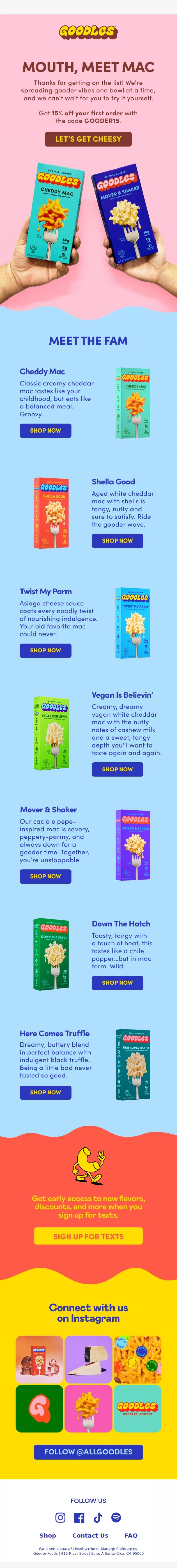 Email Design Inspiration from Team Goodles, Things are about to get a whole lot gooder!