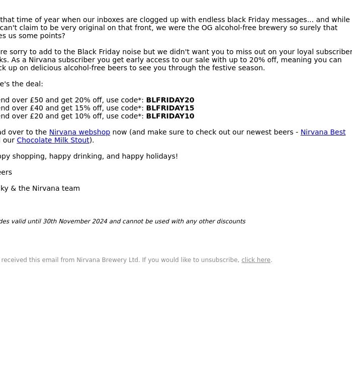 Email Design Inspiration from Becky Kean | Nirvana Brewery, You probably missed the memo, so here's a reminder...