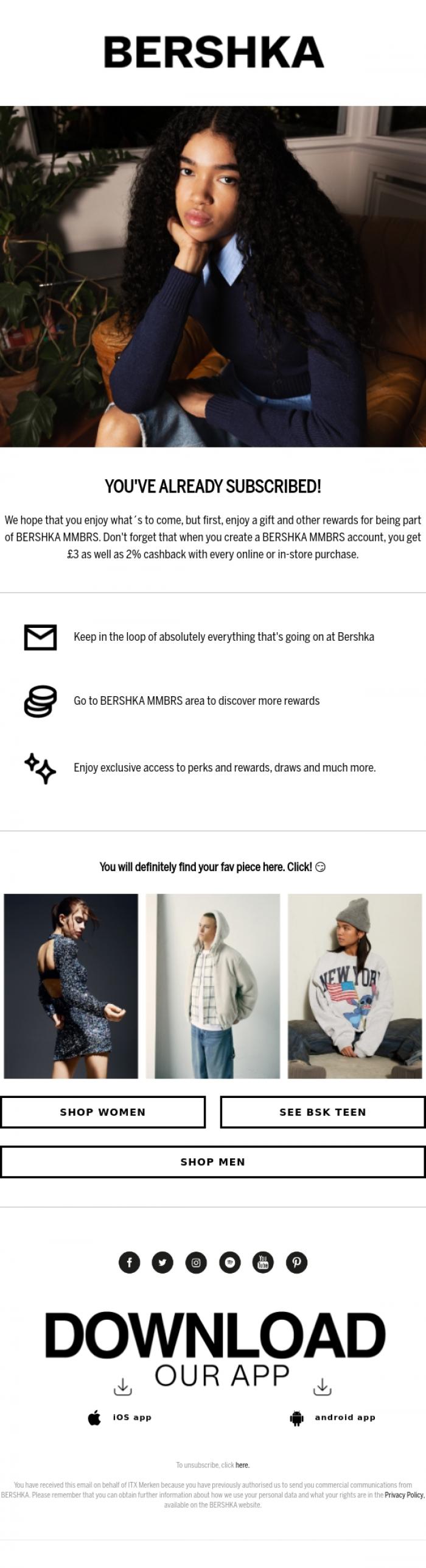 Email Design Inspiration from BERSHKA, :: Welcome to BERSHKA🔥