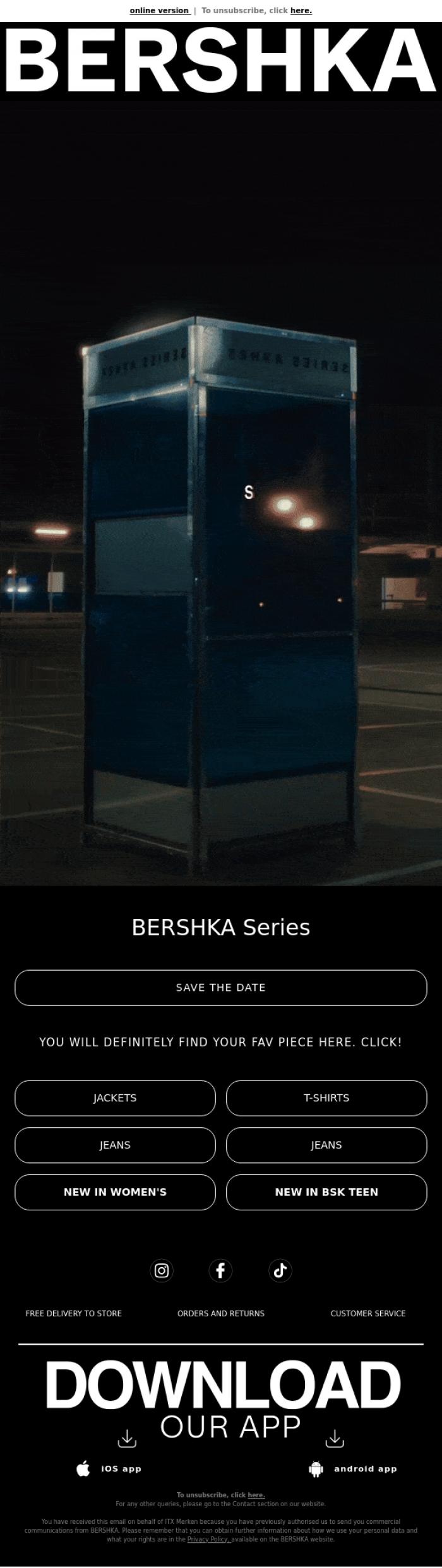 Email Design Inspiration from BERSHKA, Block out 18.10.2024👯Something big's coming