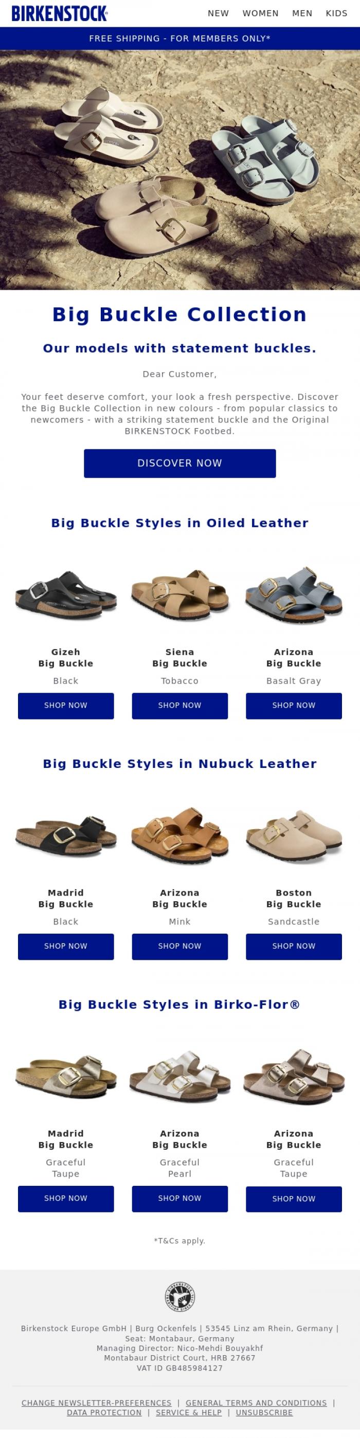 Email Design Inspiration from BIRKENSTOCK, Ready to switch things up this summer?