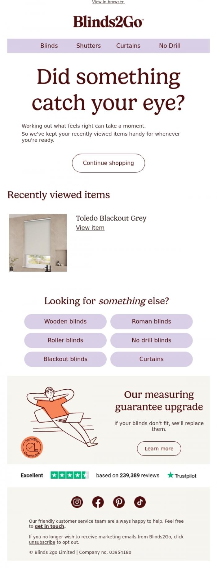 Email Design Inspiration from Blinds 2go Promotions Team, Did something catch your eye?