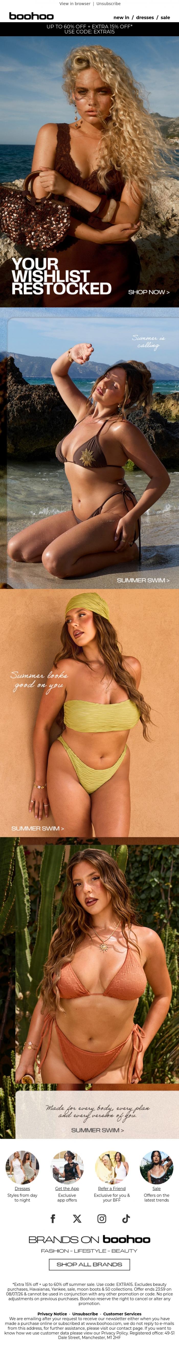 Email Design Inspiration from boohoo, Missed it? 💋