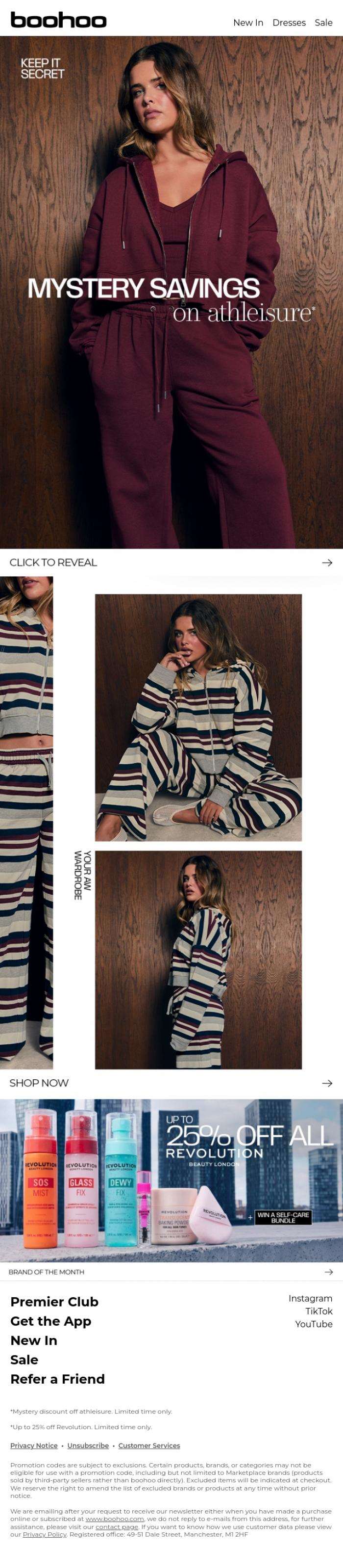 Email Design Inspiration from boohoo, Guess what's inside? 🤫