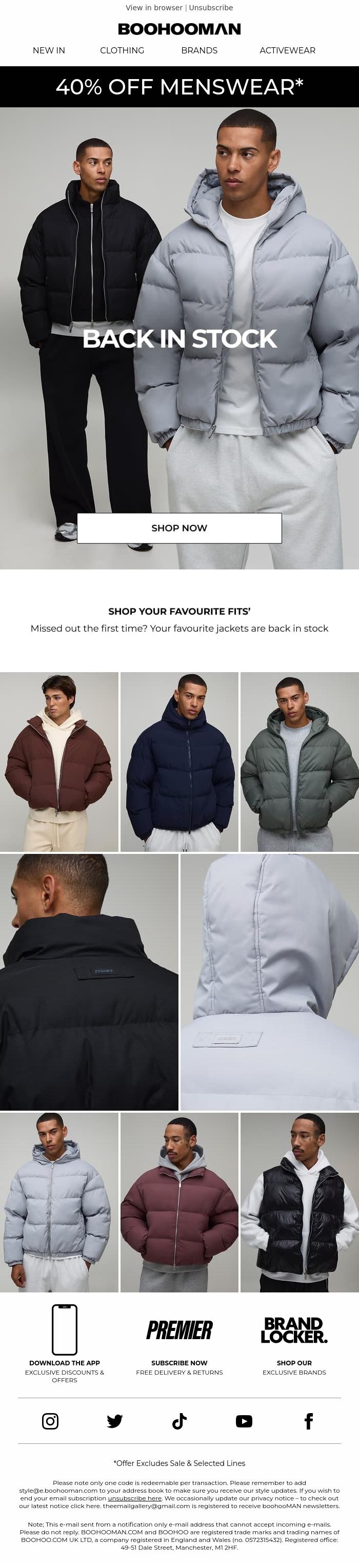 Email Design Inspiration from boohooMAN, Guess Who's Back?👀