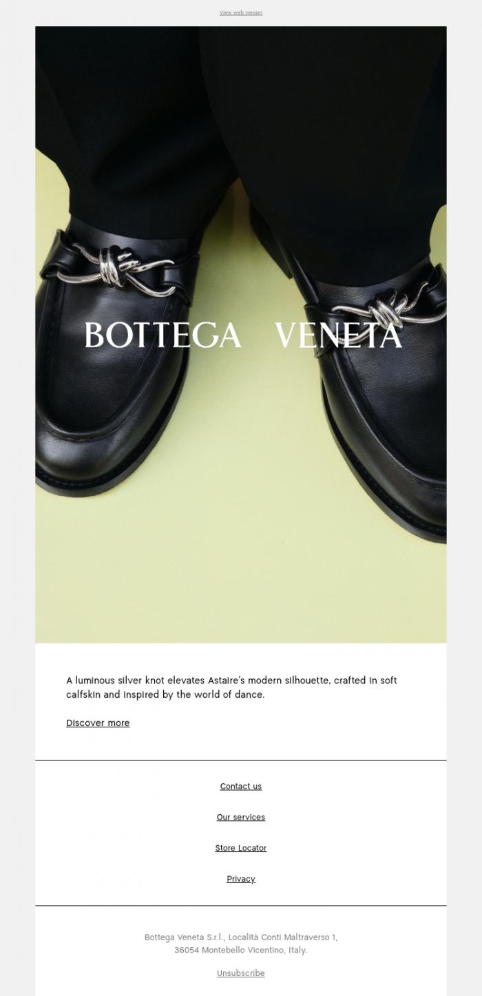 Email Design Inspiration from Bottega Veneta, Astaire