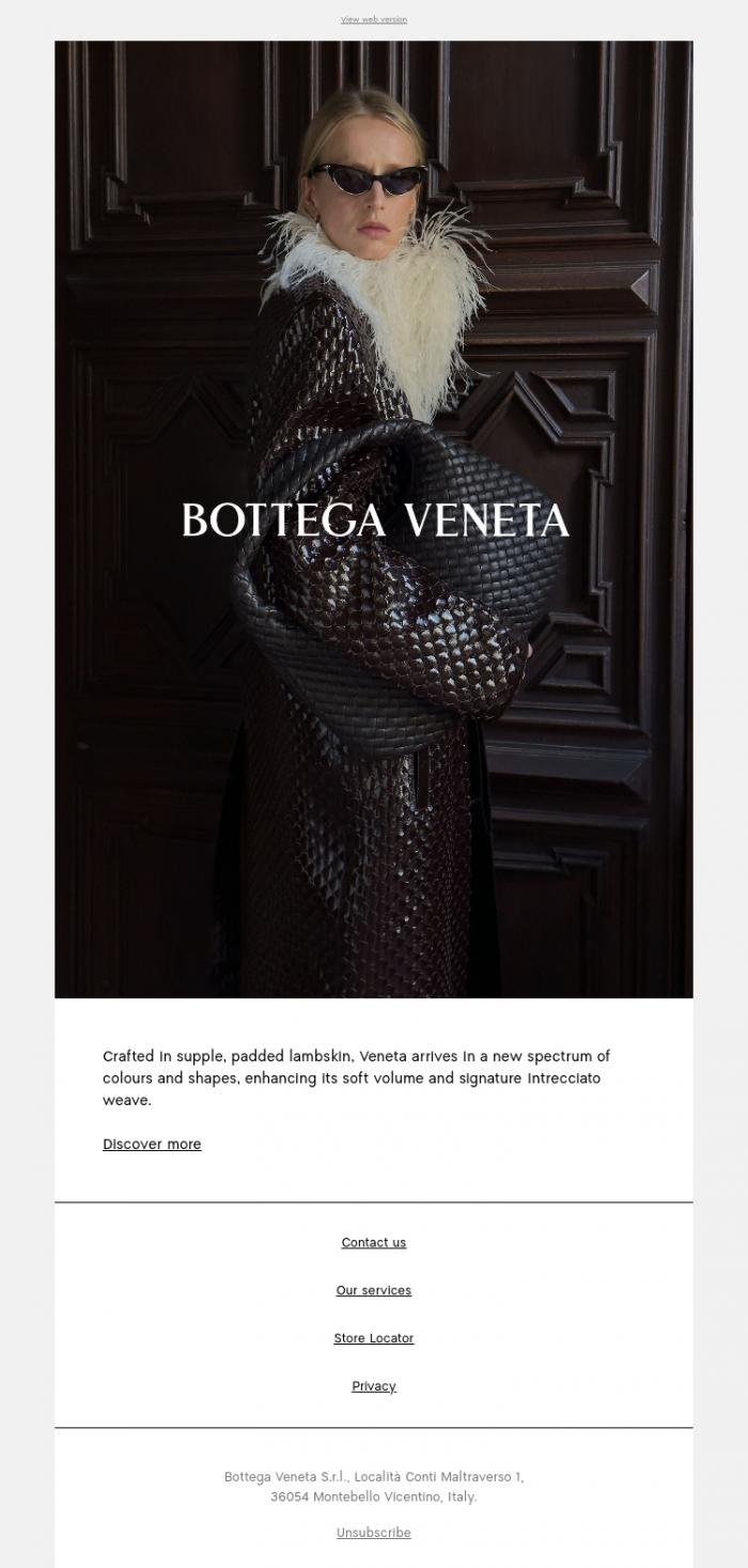 Email Design Inspiration from Bottega Veneta, Veneta