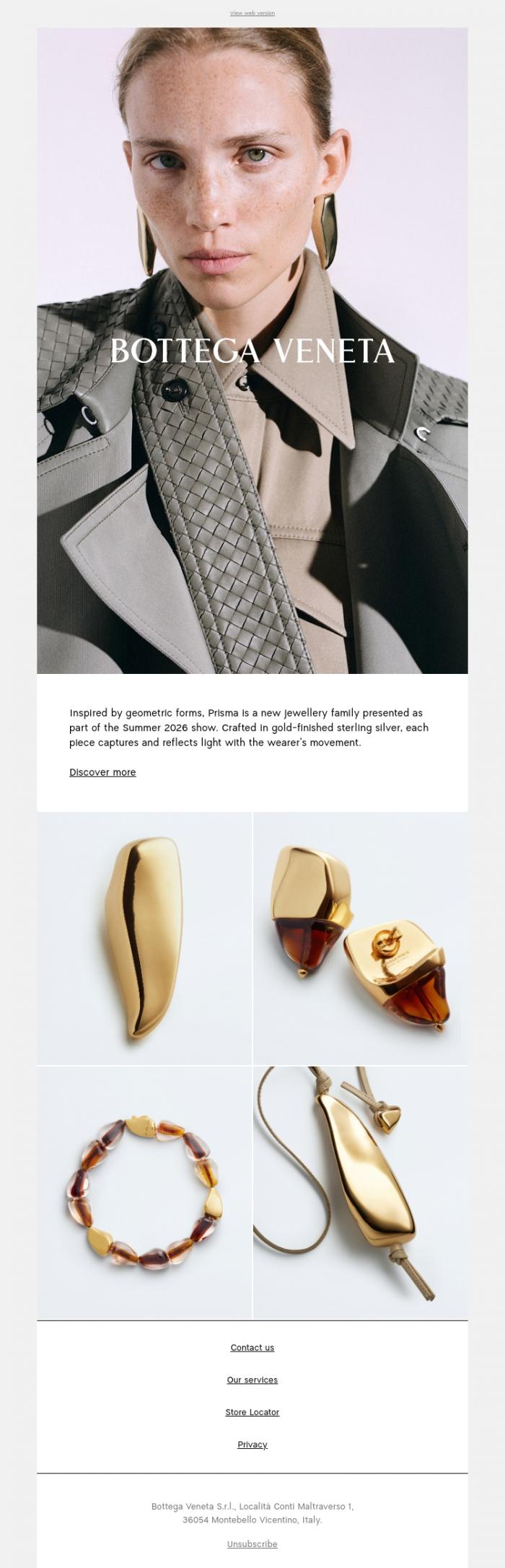 Email Design Inspiration from Bottega Veneta, Prisma