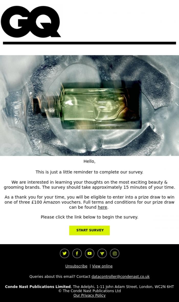 Email Design Inspiration from British GQ, Share your opinion with us