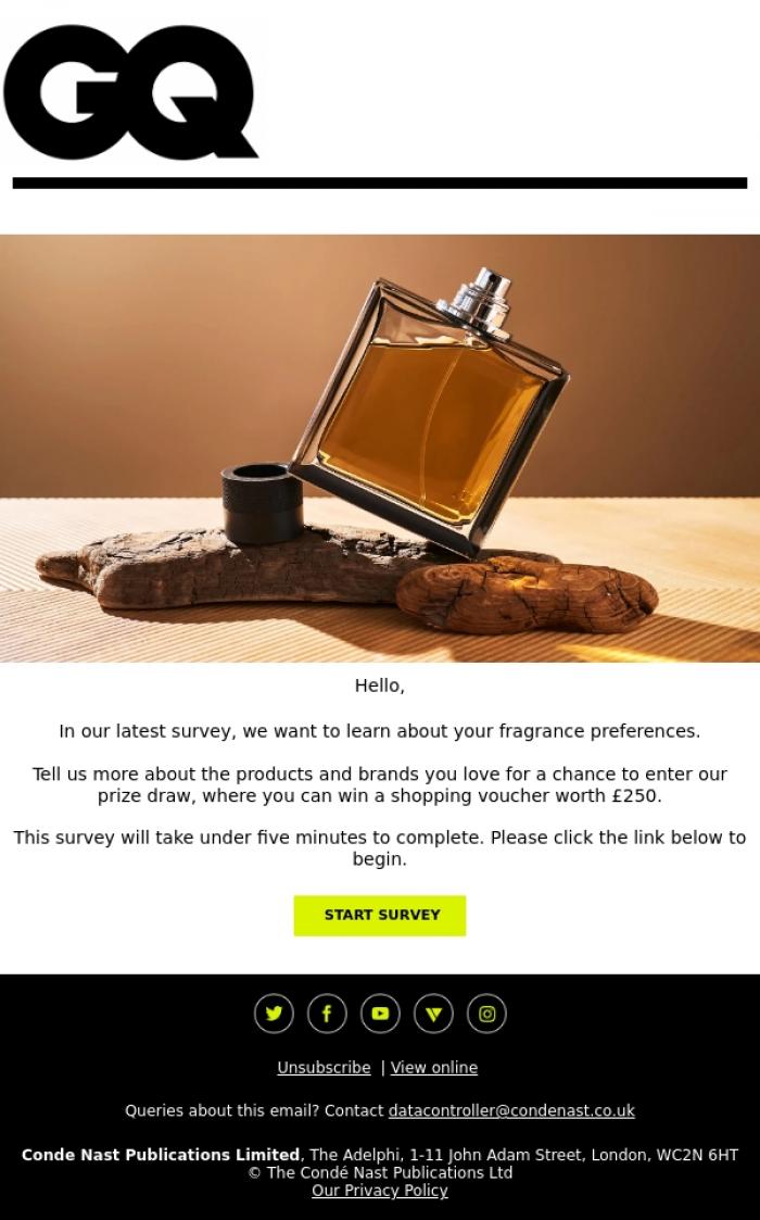 Email Design Inspiration from British GQ, Share your opinion with us