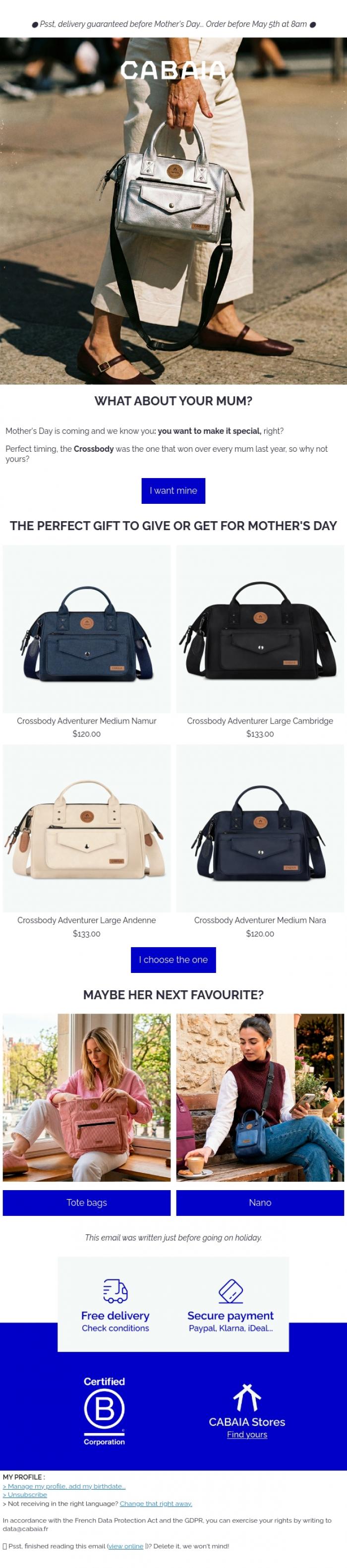 Email Design Inspiration from CABAIA, You're missing one detail