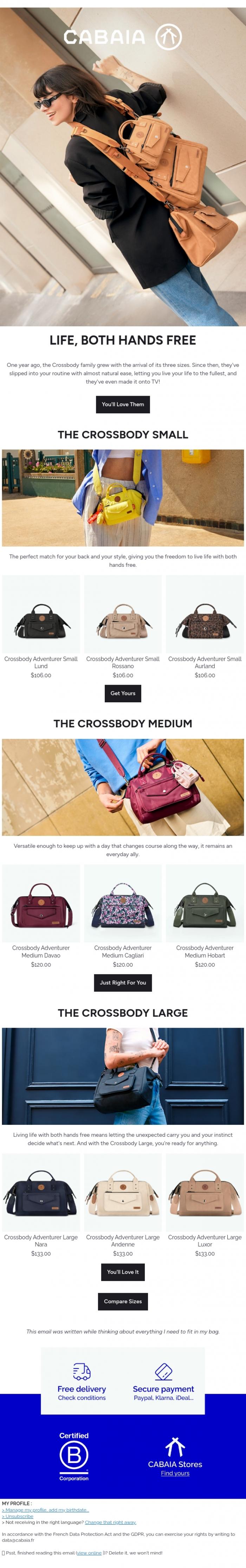 Email Design Inspiration from CABAIA, One year ago, everything changed...