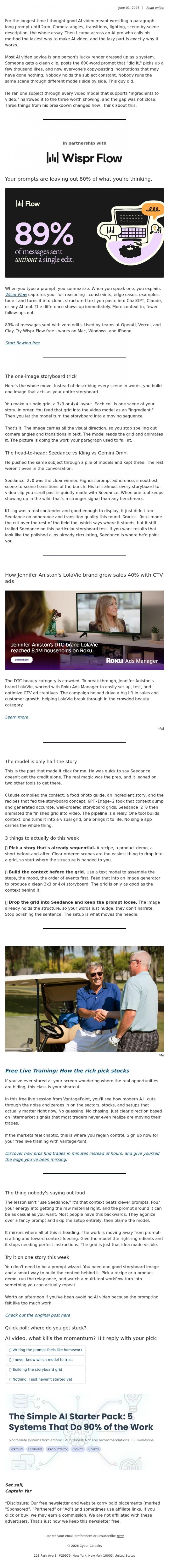 Email Design Inspiration from Captain YAR, 🏴&zwj;☠️ Seedance quietly wins the showdown