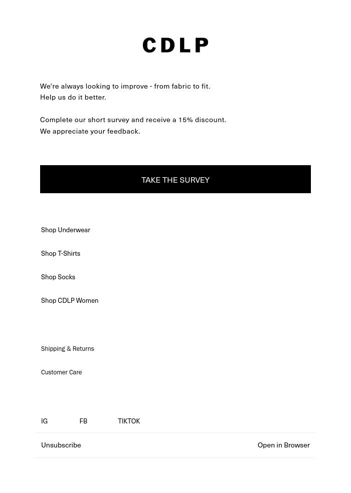 Email Design Inspiration from CDLP, Tell Us What You Think