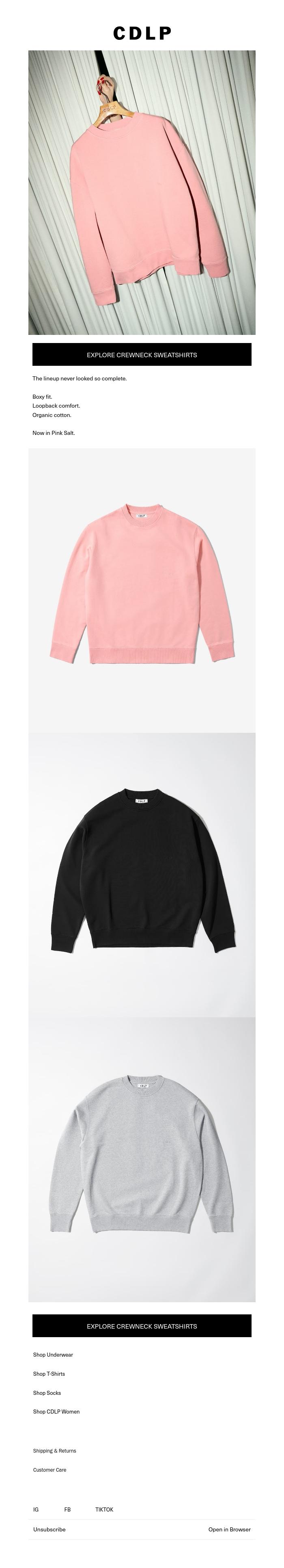 Email Design Inspiration from CDLP, Welcome to the Family