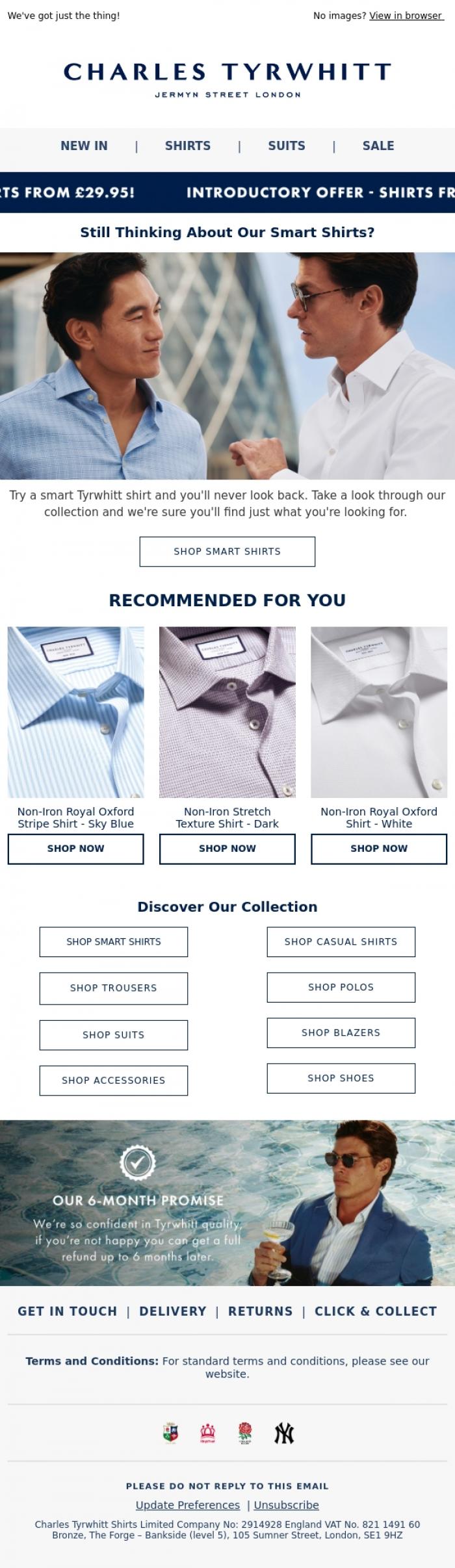 Email Design Inspiration from Charles Tyrwhitt, Got Your Eye on Something?