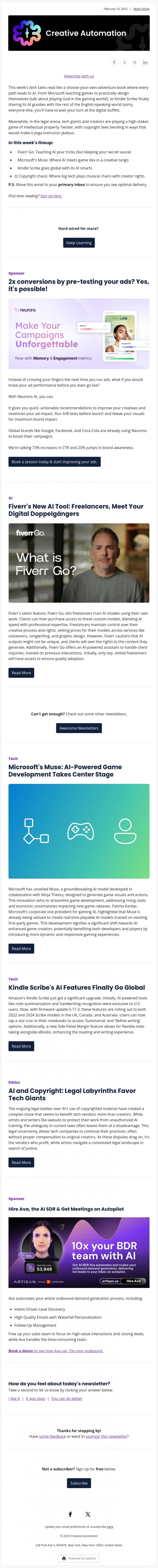Email Design Inspiration from Creative Automation, Meet Your AI Twin: Freelancers' New Reality