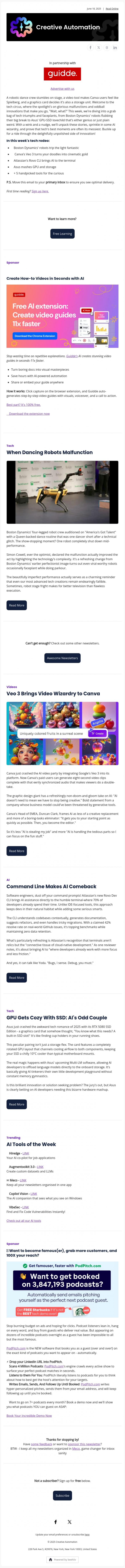 Email Design Inspiration from Creative Automation, Veo 3 Turns Canva into Studio