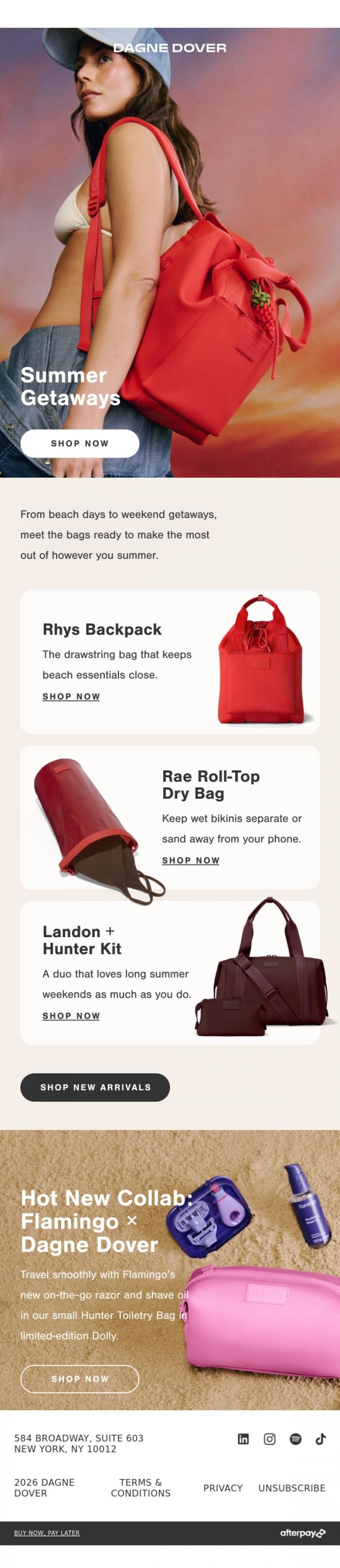 Email Design Inspiration from DAGNE DOVER, SUMMER'S ON. YOU'RE OFF.