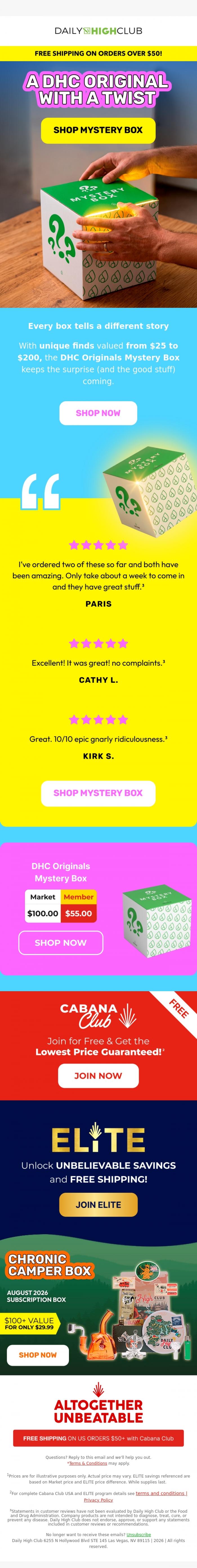 Email Design Inspiration from Daily High Club, 🎲 a lil' mystery goes a long way...