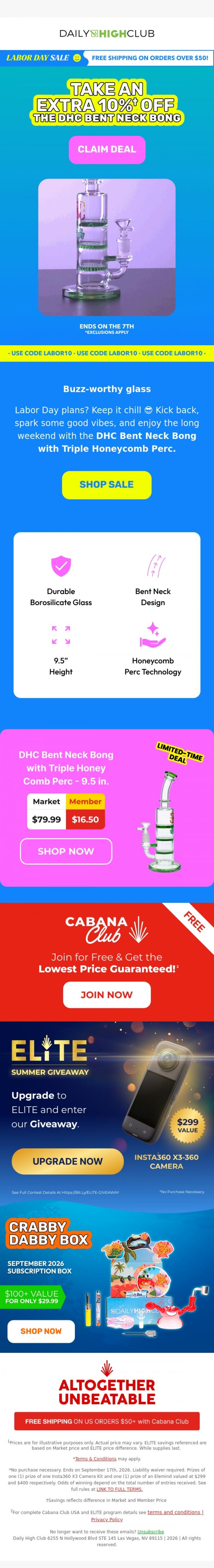 Email Design Inspiration from Daily High Club, 🚨 only 2 more days left.
