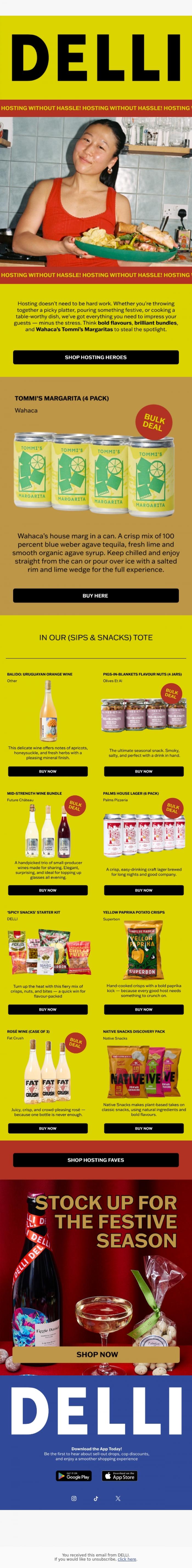 Email Design Inspiration from DELLI, DELLI DIGEST: Host Like You Mean It