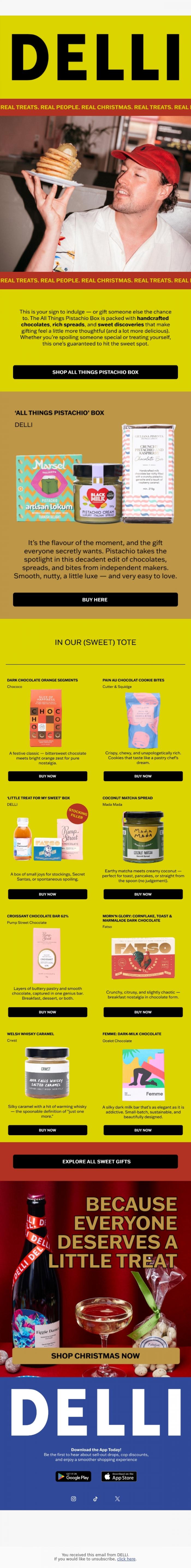 Email Design Inspiration from DELLI, DELLI Digest: Gifts For Sweet Tooths