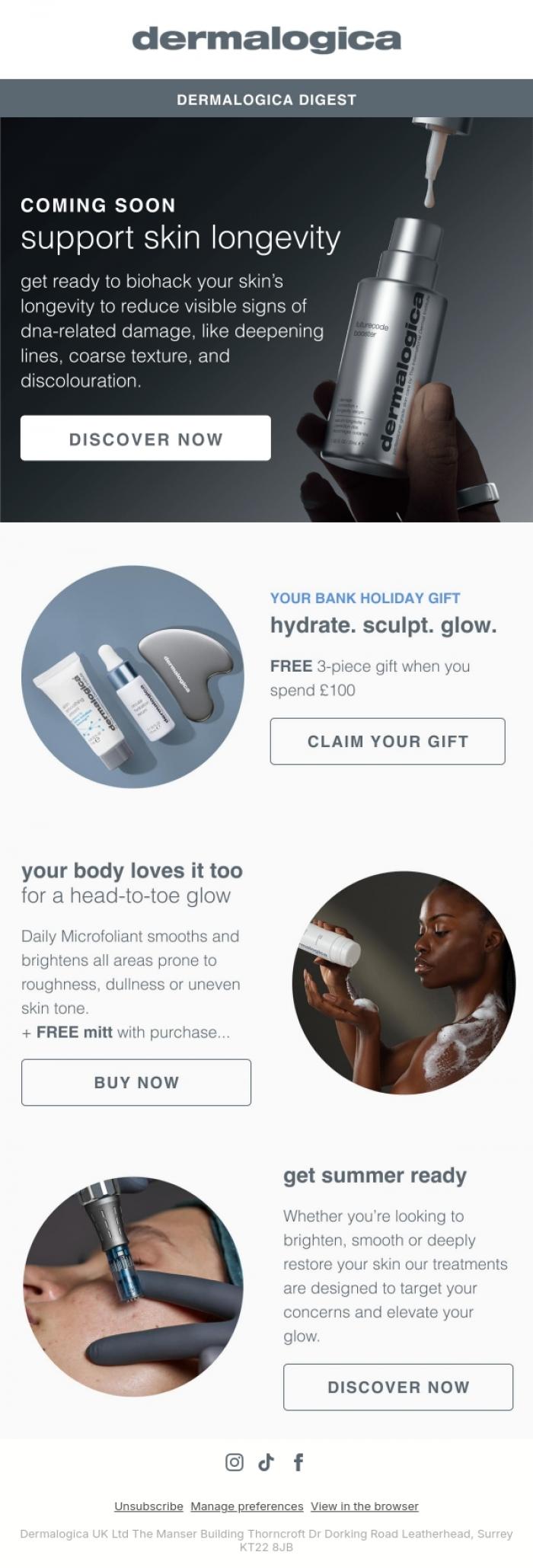 Email Design Inspiration from Dermalogica UK, Dermalogica Digest
