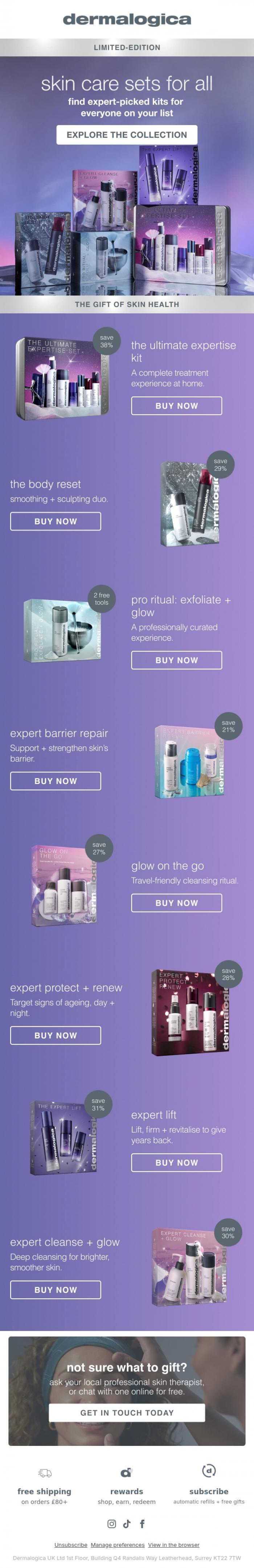 Email Design Inspiration from Dermalogica UK, We've made it easy... 👀