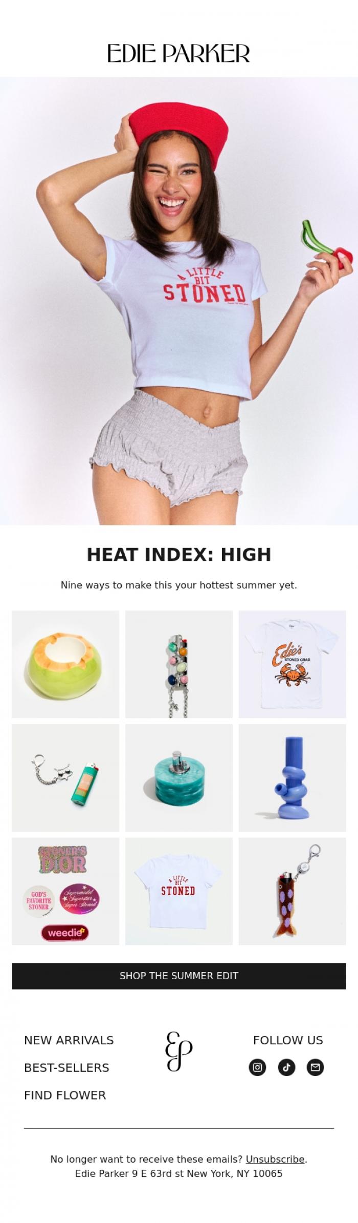 Email Design Inspiration from Edie Parker, THE SUMMER EDIT ⛵