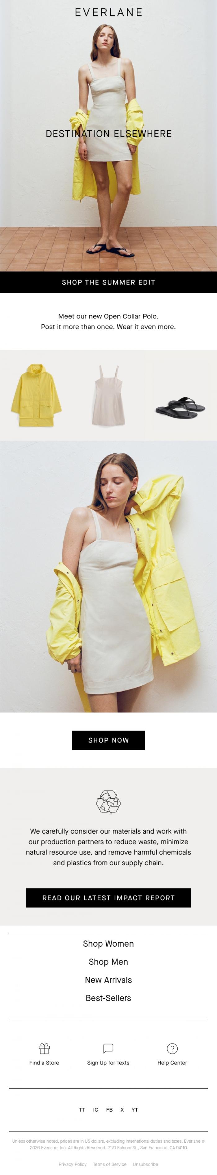 Email Design Inspiration from Everlane, Wear This