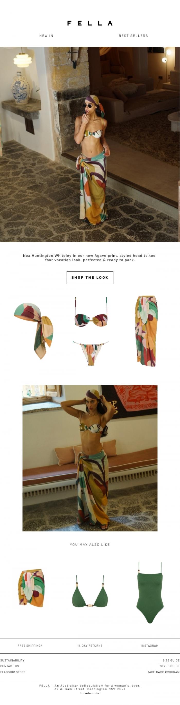 Email Design Inspiration from F E L L A, Seen In FELLA