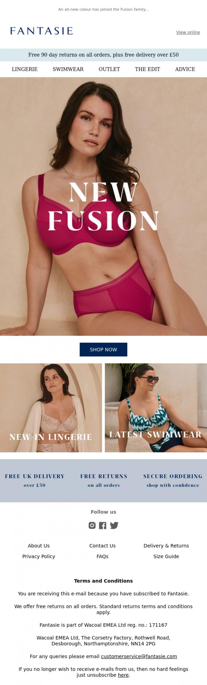 Email Design Inspiration from Fantasie, An Icon In A New Hue