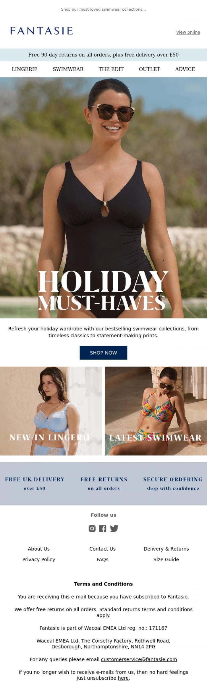 Email Design Inspiration from Fantasie, Ready for Your Next Escape?