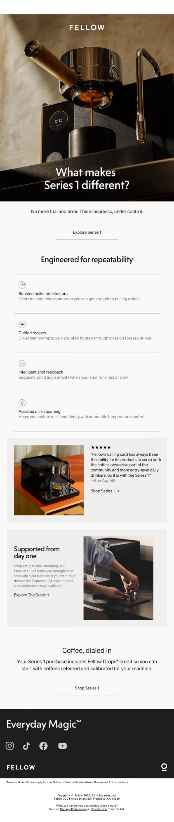 Email Design Inspiration from Fellow, No more trial and error