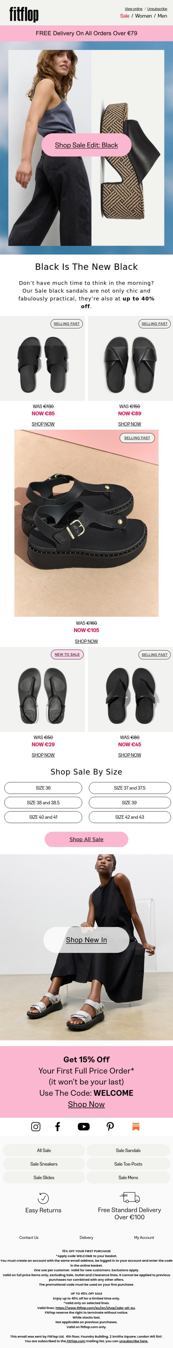 Email Design Inspiration from FitFlop, The Most Popular Sandals In Our Sale? 🔥