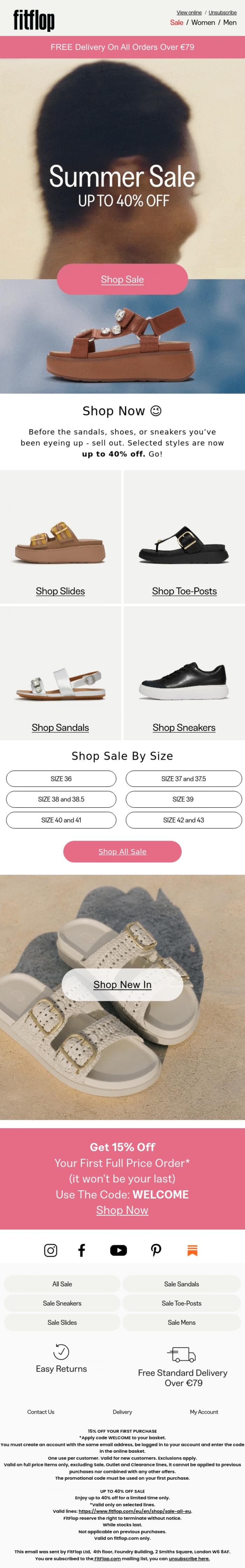 Email Design Inspiration from FitFlop, Shop Now (Before Your Faves Sell Out) 🛍️