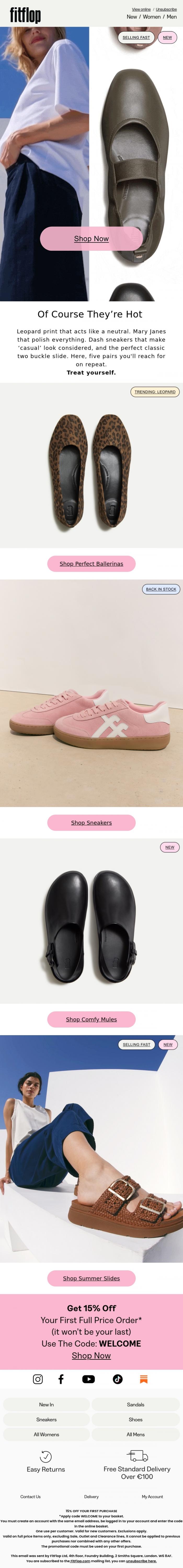 Email Design Inspiration from FitFlop, Objects Of Current Shoe Obsession&nbsp; ❤️❤️❤️