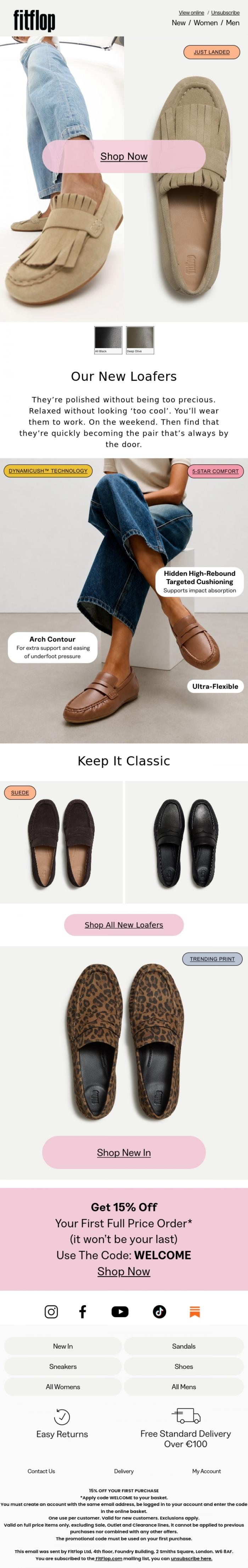 Email Design Inspiration from FitFlop, What Do You Think Of Our New Loafers?