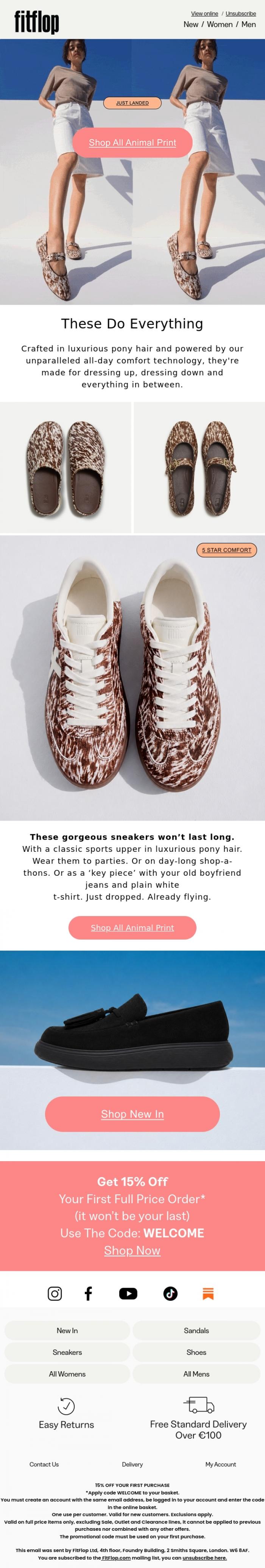 Email Design Inspiration from FitFlop, Some Shoes Look Great. Some Shoes Feel Great...