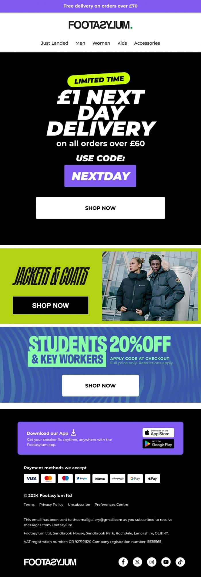 Email Design Inspiration from Footasylum, Pssst ... This is something you don't want to miss!