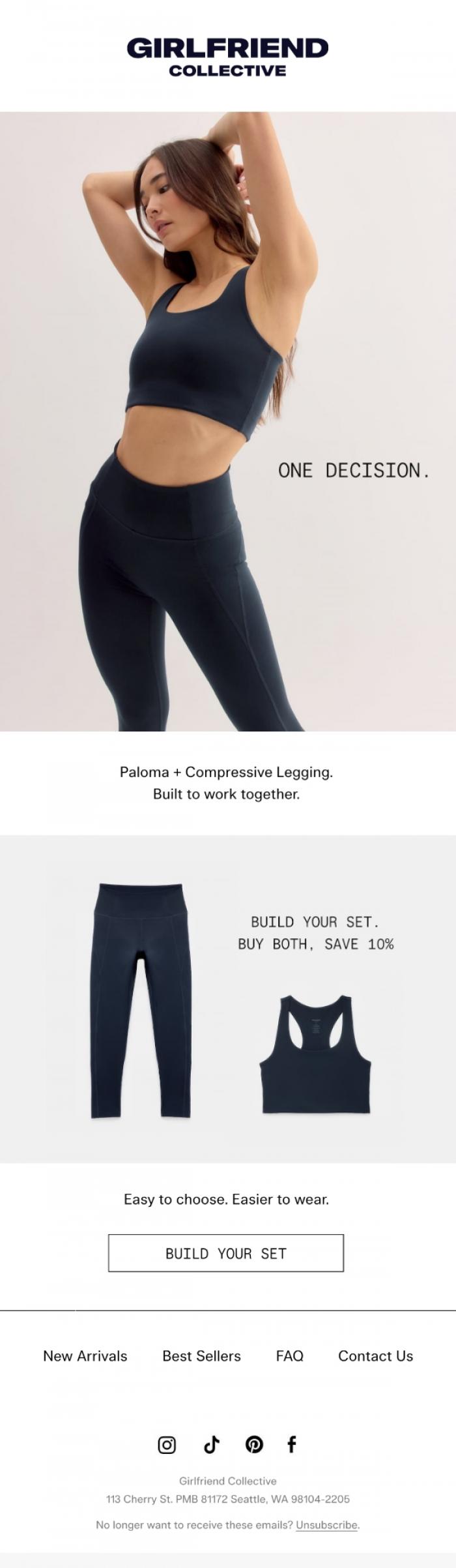 Email Design Inspiration from Girlfriend Collective, Better together