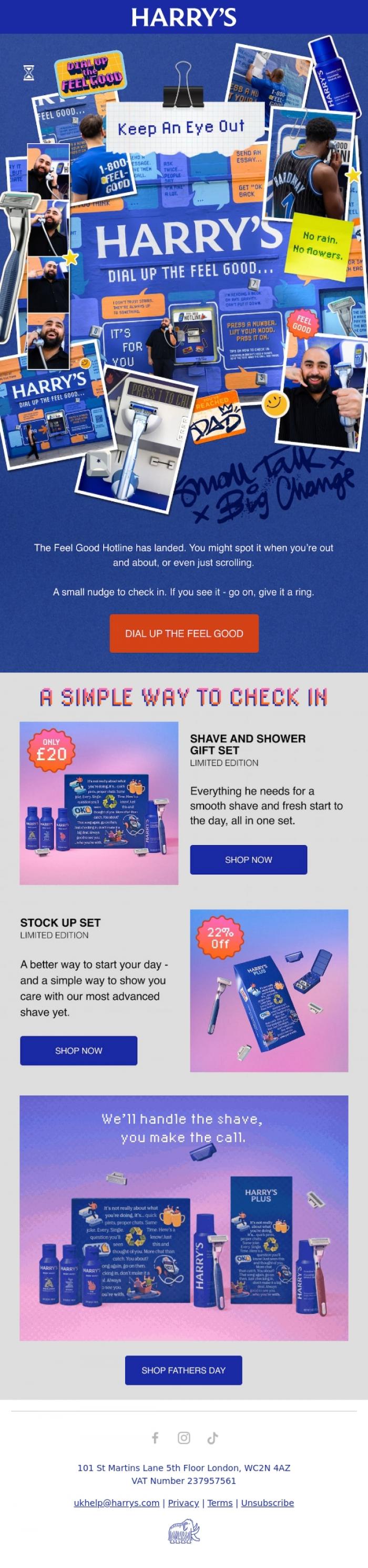 Email Design Inspiration from Harry's, You might see this around