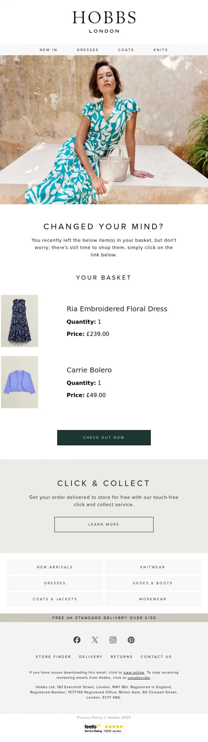 Email Design Inspiration from Hobbs, Still thinking about it?