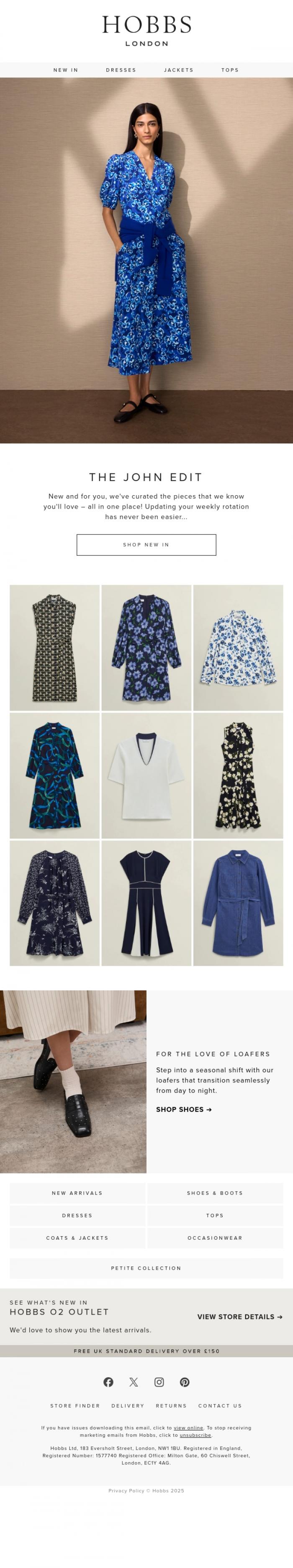 Email Design Inspiration from Hobbs, John, your exclusive edit is here.