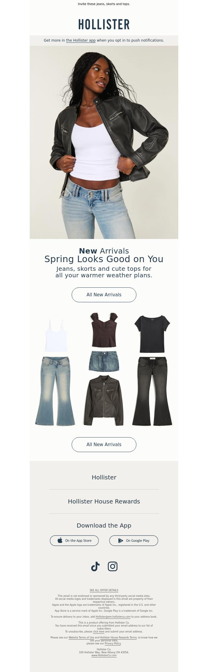 Email Design Inspiration from Hollister, Going out? 👀