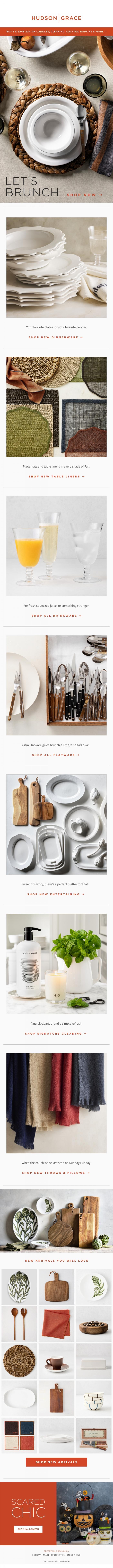 Email Design Inspiration from Hudson Grace, LET'S BRUNCH